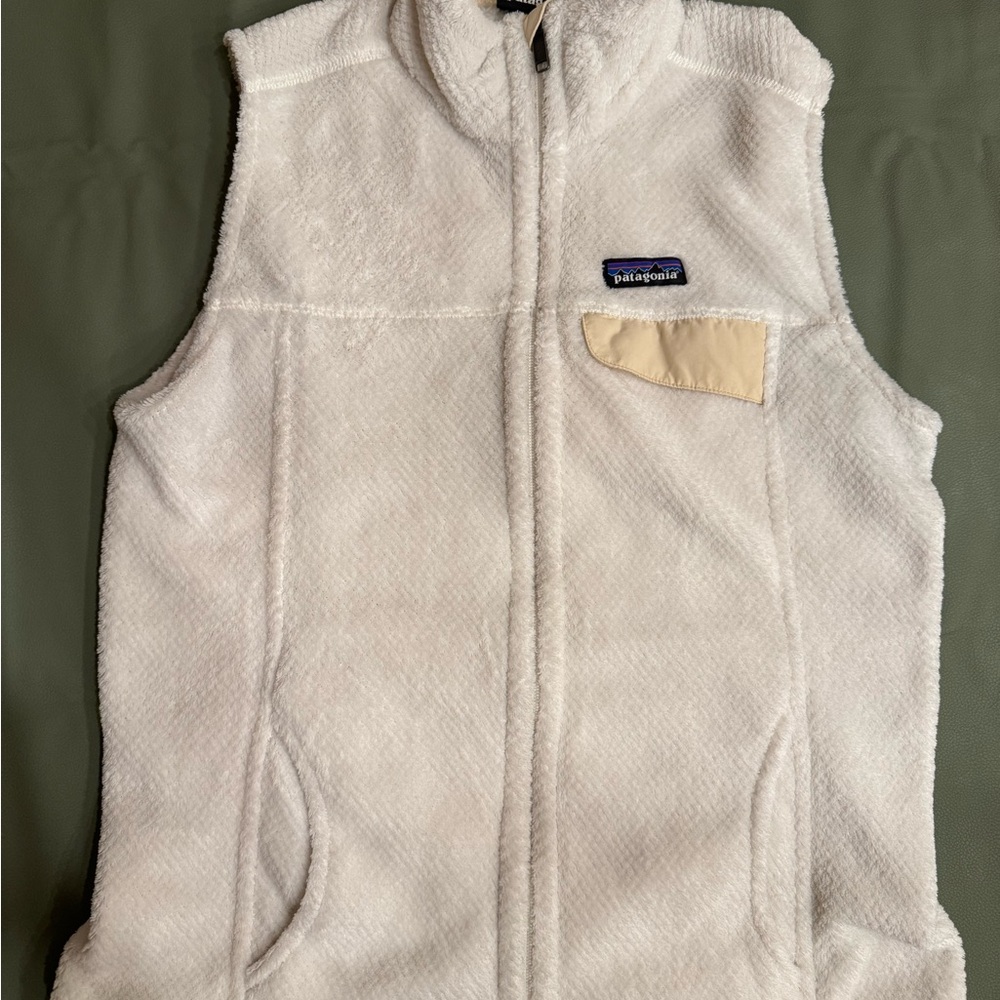 Patagonia Cream Fleece Vest